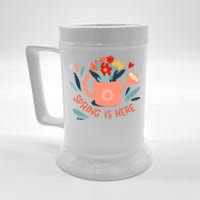 Spring Is Here Gardening Floral Beer Stein