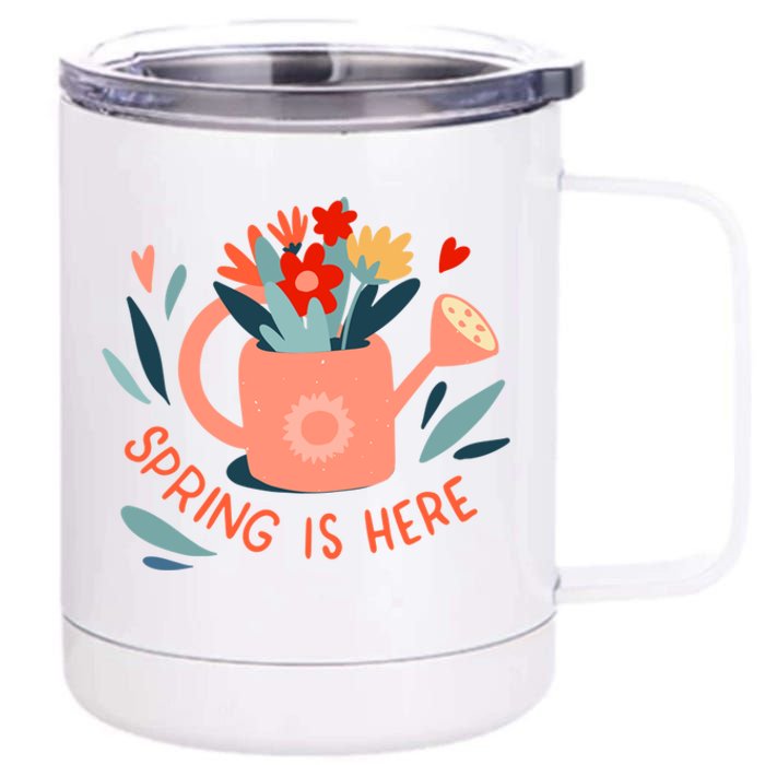 Spring Is Here Gardening Floral 12 oz Stainless Steel Tumbler Cup