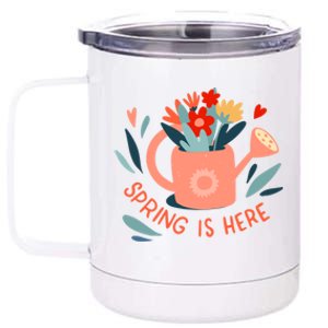 Spring Is Here Gardening Floral 12 oz Stainless Steel Tumbler Cup