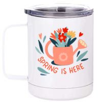 Spring Is Here Gardening Floral 12 oz Stainless Steel Tumbler Cup