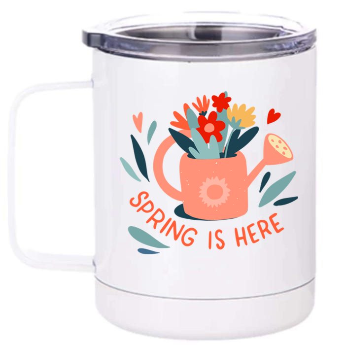 Spring Is Here Gardening Floral 12 oz Stainless Steel Tumbler Cup