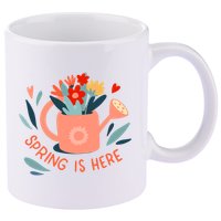 Spring Is Here Gardening Floral 11oz C Handle Ceramic Mug
