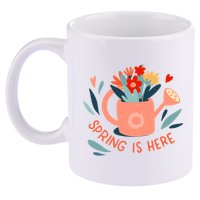 Spring Is Here Gardening Floral 11oz C Handle Ceramic Mug