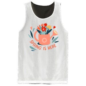 Spring Is Here Gardening Floral Mesh Reversible Basketball Jersey Tank