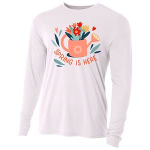 Spring Is Here Gardening Floral Cooling Performance Long Sleeve Crew