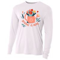 Spring Is Here Gardening Floral Cooling Performance Long Sleeve Crew