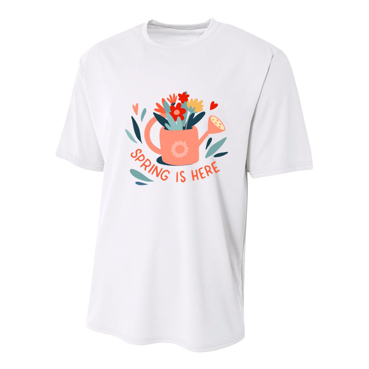 Spring Is Here Gardening Floral Youth Performance Sprint T-Shirt