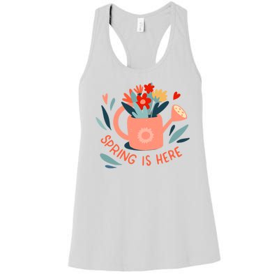 Spring Is Here Gardening Floral Women's Racerback Tank