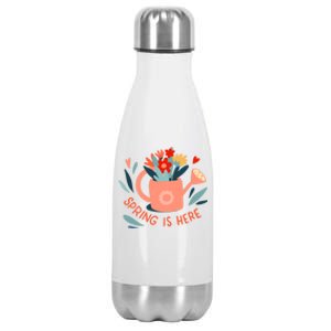 Spring Is Here Gardening Floral Stainless Steel Insulated Water Bottle