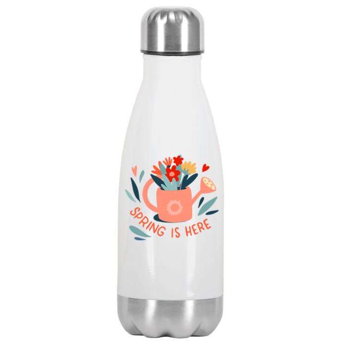 Spring Is Here Gardening Floral Stainless Steel Insulated Water Bottle