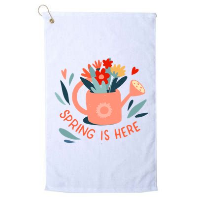 Spring Is Here Gardening Floral Golf Towel