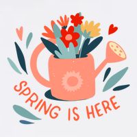 Spring Is Here Gardening Floral Visor