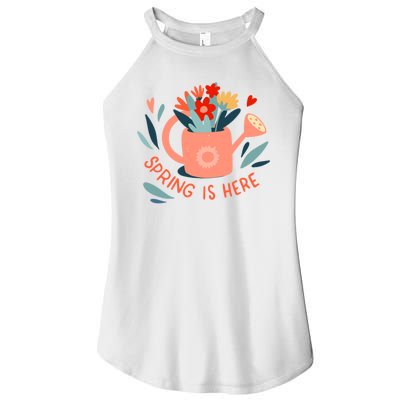 Spring Is Here Gardening Floral Women’s Perfect Tri Rocker Tank