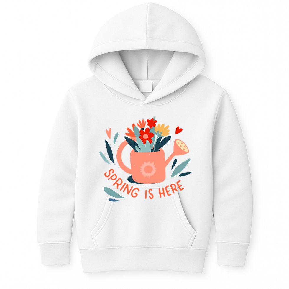 Spring Is Here Gardening Floral Kids Hoodie