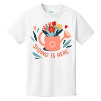 Spring Is Here Gardening Floral Kids T-Shirt