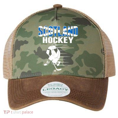 Scotland Ice Hockey Lovers Jersey Scottish Hockey Team Fans Premium Legacy Tie Dye Trucker Hat