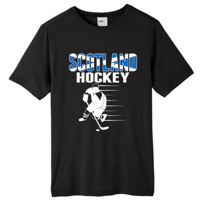 Scotland Ice Hockey Lovers Jersey Scottish Hockey Team Fans Premium Tall Fusion ChromaSoft Performance T-Shirt