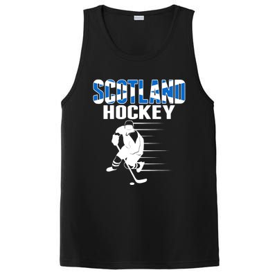 Scotland Ice Hockey Lovers Jersey Scottish Hockey Team Fans Premium PosiCharge Competitor Tank