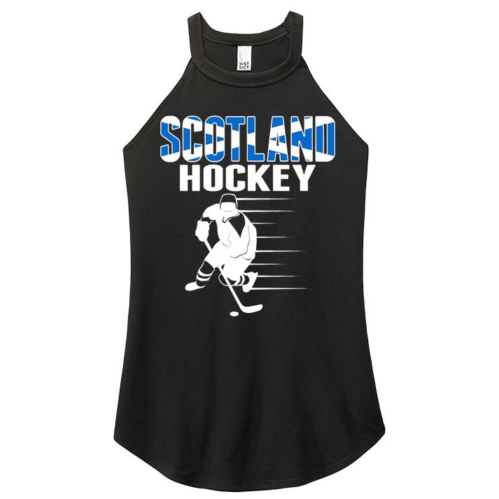 Scotland Ice Hockey Lovers Jersey Scottish Hockey Team Fans Premium Women's Perfect Tri Rocker Tank