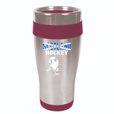 Scotland Ice Hockey Lovers Jersey Scottish Hockey Team Fans Premium 16oz Travel Tumbler