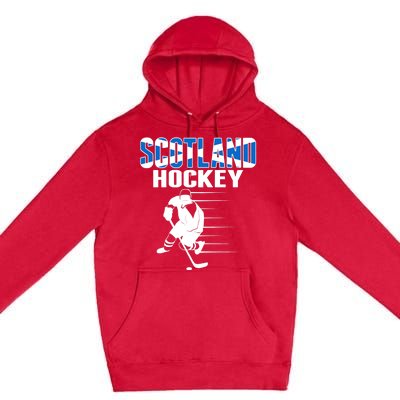 Scotland Ice Hockey Lovers Jersey Scottish Hockey Team Fans Premium Premium Pullover Hoodie