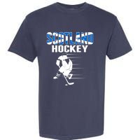 Scotland Ice Hockey Lovers Jersey Scottish Hockey Team Fans Premium Garment-Dyed Heavyweight T-Shirt