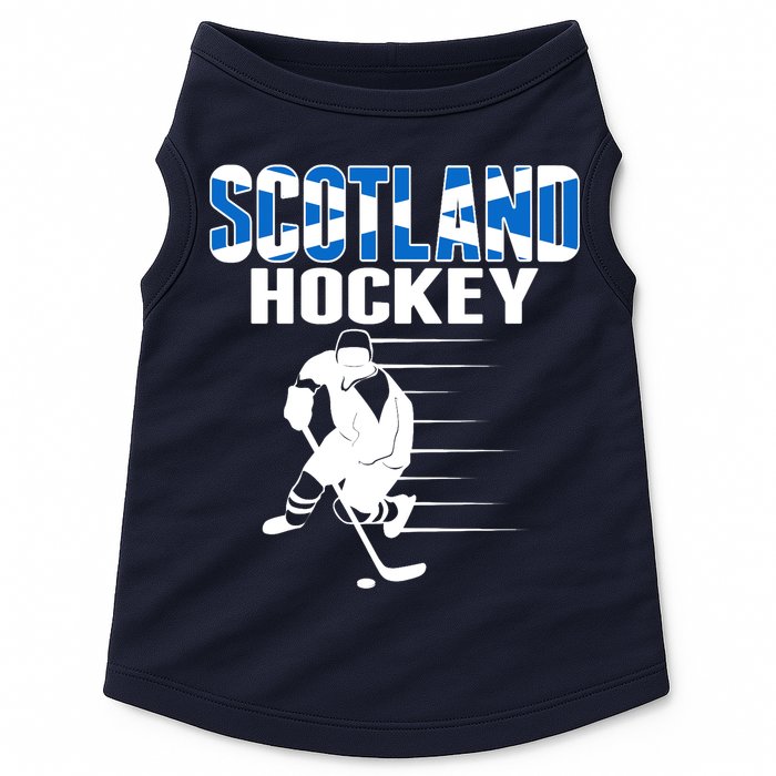 Scotland Ice Hockey Lovers Jersey Scottish Hockey Team Fans Premium Doggie Tank