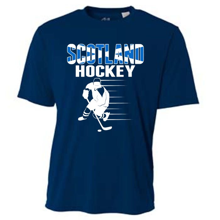 Scotland Ice Hockey Lovers Jersey Scottish Hockey Team Fans Premium Cooling Performance Crew T-Shirt