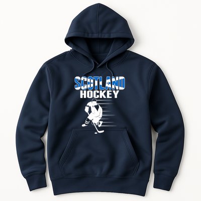 Scotland Ice Hockey Lovers Jersey Scottish Hockey Team Fans Premium Hoodie