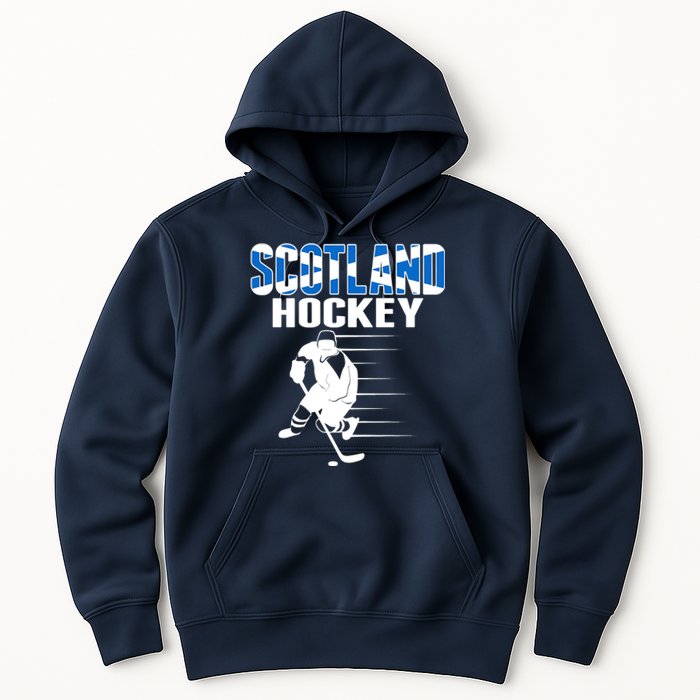 Scotland Ice Hockey Lovers Jersey Scottish Hockey Team Fans Premium Hoodie