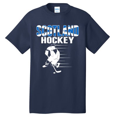 Scotland Ice Hockey Lovers Jersey Scottish Hockey Team Fans Premium Tall T-Shirt