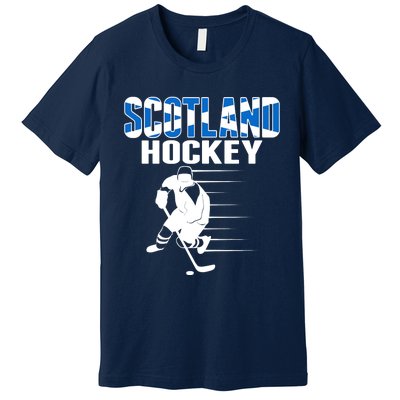 Scotland Ice Hockey Lovers Jersey Scottish Hockey Team Fans Premium Premium T-Shirt