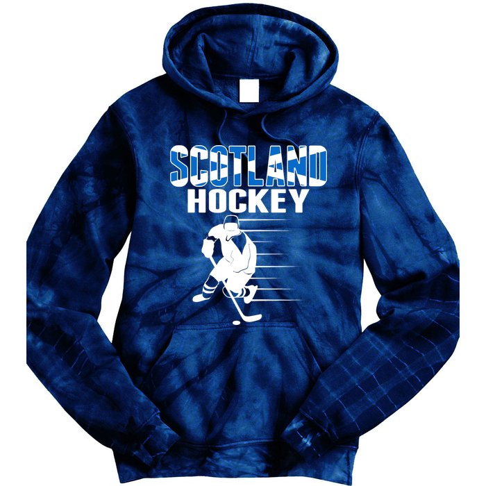 Scotland Ice Hockey Lovers Jersey Scottish Hockey Team Fans Premium Tie Dye Hoodie