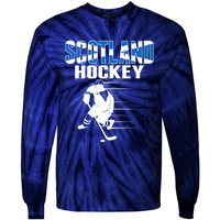 Scotland Ice Hockey Lovers Jersey Scottish Hockey Team Fans Premium Tie-Dye Long Sleeve Shirt