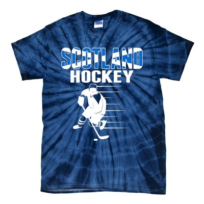 Scotland Ice Hockey Lovers Jersey Scottish Hockey Team Fans Premium Tie-Dye T-Shirt