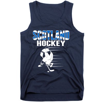 Scotland Ice Hockey Lovers Jersey Scottish Hockey Team Fans Premium Tank Top