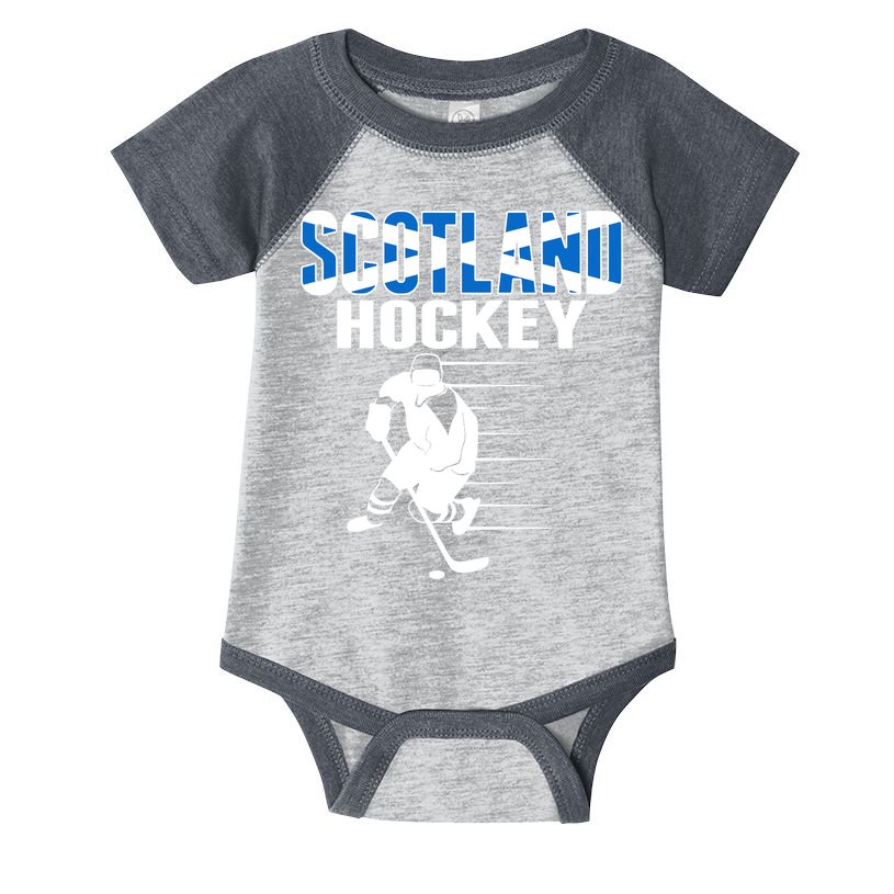 Scotland Ice Hockey Lovers Jersey Scottish Hockey Team Fans Premium Infant Baby Jersey Bodysuit