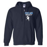 Scotland Ice Hockey Lovers Jersey Scottish Hockey Team Fans Premium Full Zip Hoodie