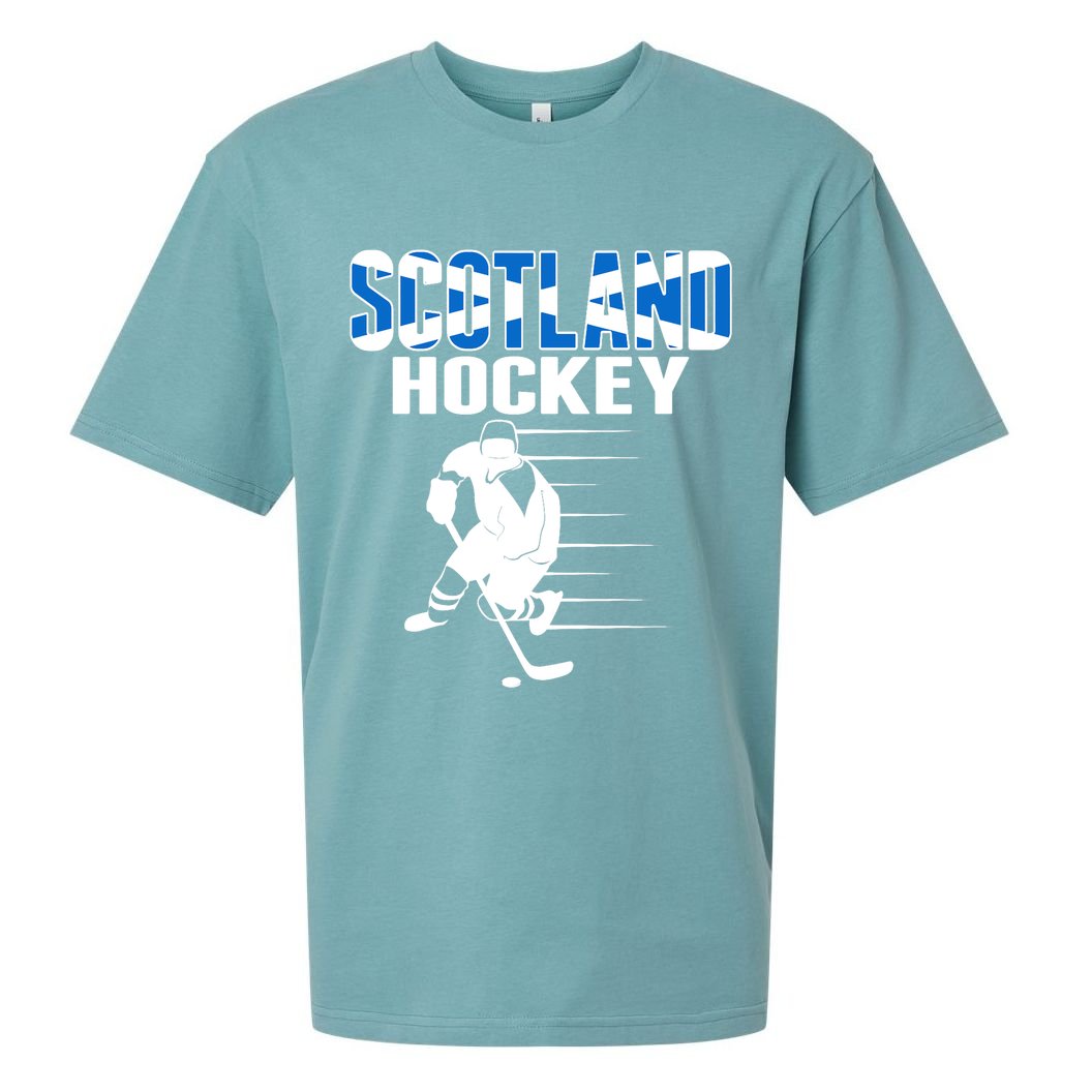 Scotland Ice Hockey Lovers Jersey Scottish Hockey Team Fans Premium Sueded Cloud Jersey T-Shirt