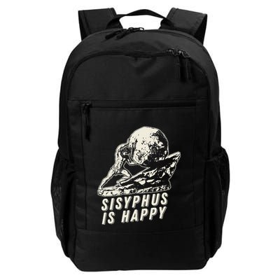 Sisyphus Is Happy Cool Sisyphus Daily Commute Backpack