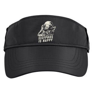 Sisyphus Is Happy Cool Sisyphus Adult Drive Performance Visor