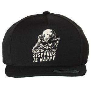 Sisyphus Is Happy Cool Sisyphus Wool Snapback Cap