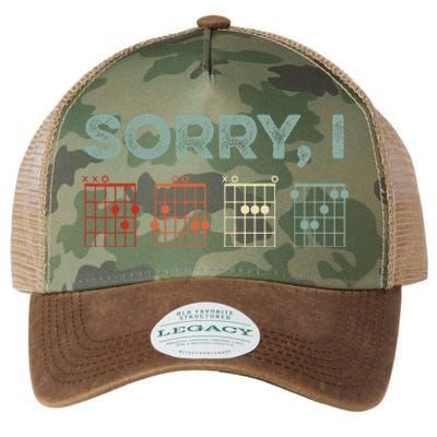 Sorry Idgaf Hidden Message Guitar Chords Music Note Legacy Tie Dye Trucker Hat