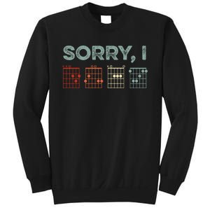 Sorry Idgaf Hidden Message Guitar Chords Music Note Sweatshirt