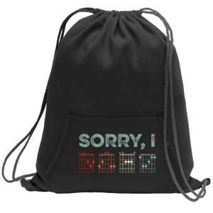 Sorry Idgaf Hidden Message Guitar Chords Music Note Sweatshirt Cinch Pack Bag