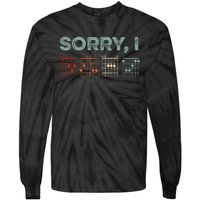 Sorry Idgaf Hidden Message Guitar Chords Music Note Tie-Dye Long Sleeve Shirt