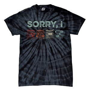 Sorry Idgaf Hidden Message Guitar Chords Music Note Tie-Dye T-Shirt