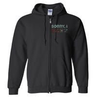 Sorry Idgaf Hidden Message Guitar Chords Music Note Full Zip Hoodie