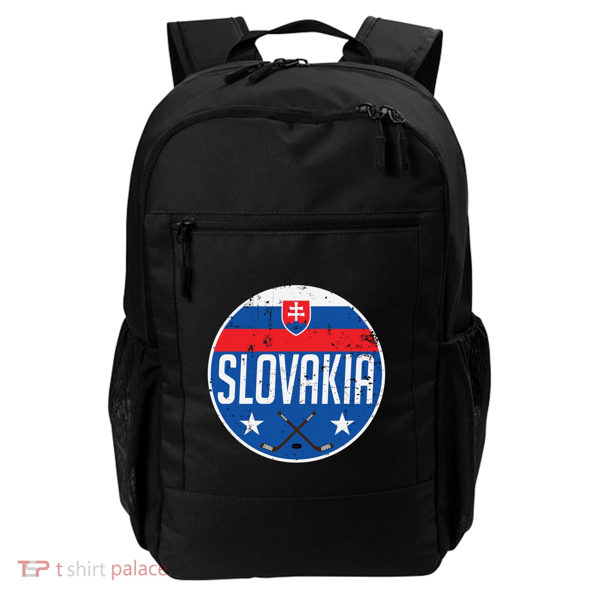 Slovakia Ice Hockey Flag Jersey Supporter Fan Gift Backpack