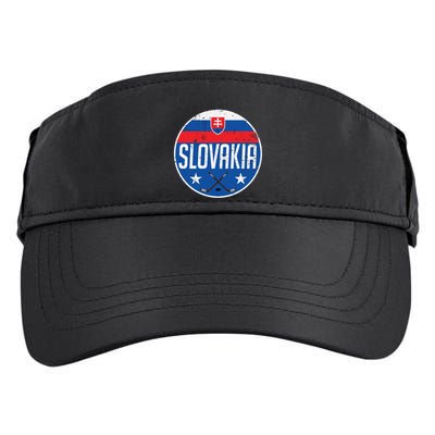 Slovakia Ice Hockey Flag Jersey Supporter Fan Gift Adult Drive Performance Visor